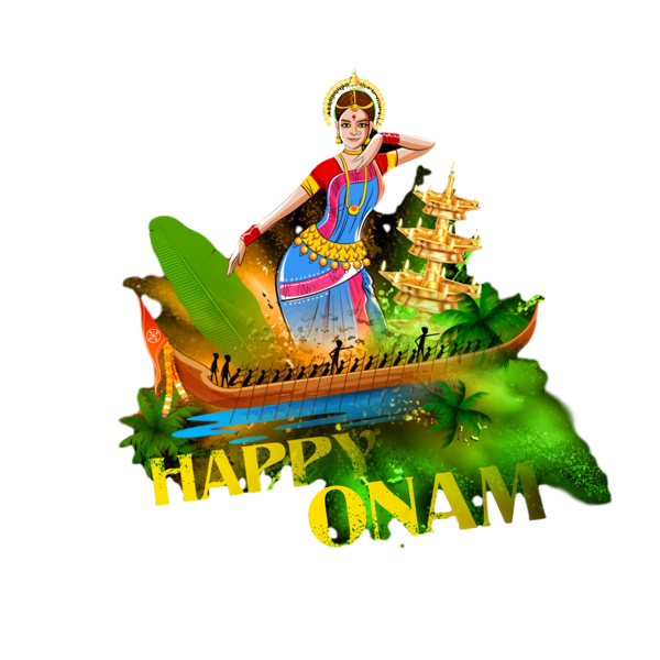 Transparent Onam Logo Recreation M for Onam Harvest Festival for Onam