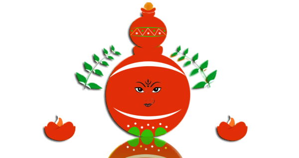 Transparent Bonalu Christmas ornament Character Vegetable for Bonalu Festival for Bonalu