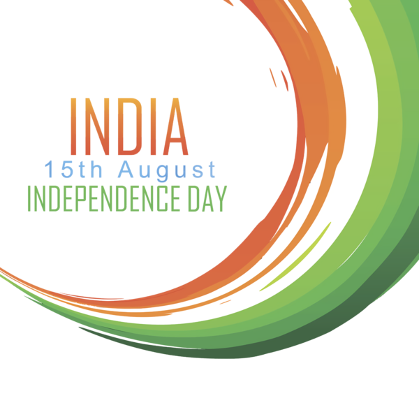 Transparent Indian Independence Day Logo Font Produce for Independence Day 15 August for Indian Independence Day