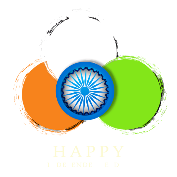 Transparent Indian Independence Day Logo Yellow Meter for Independence Day 15 August for Indian Independence Day