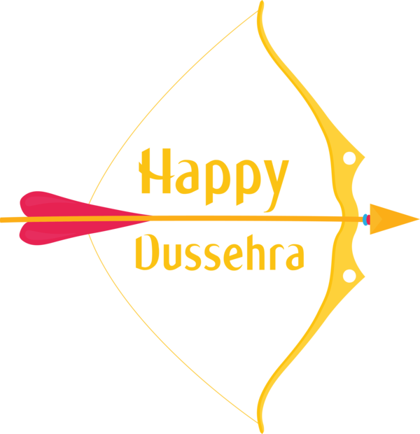 Transparent Dussehra Logo Angle Line for Happy Dussehra for Dussehra