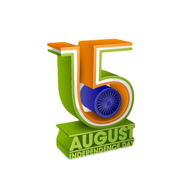 Transparent Indian Independence Day Logo Font Meter for Independence Day 15 August for Indian Independence Day