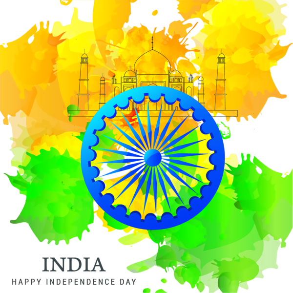 Transparent Indian Independence Day Indian Independence Day Flag of India Festival for Independence Day 15 August for Indian Independence Day