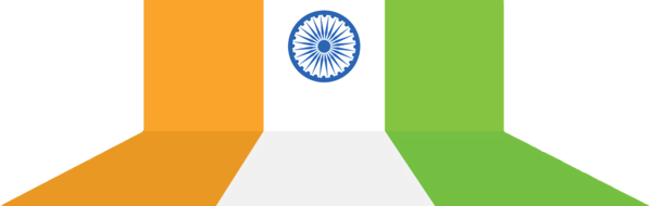 Transparent Indian Independence Day Logo Flag of India Angle for Independence Day 15 August for Indian Independence Day
