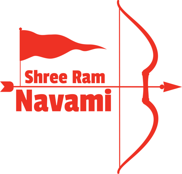 Transparent Rama Navami Logo Line Angle for Rama for Rama Navami