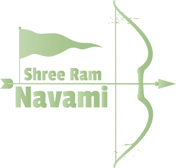 Transparent Rama Navami Logo Leaf Font for Rama for Rama Navami