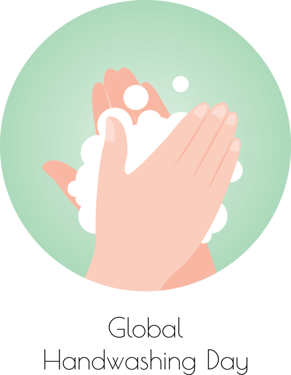 Transparent Global Handwashing Day Logo Meter Behavior for Hand washing for Global Handwashing Day