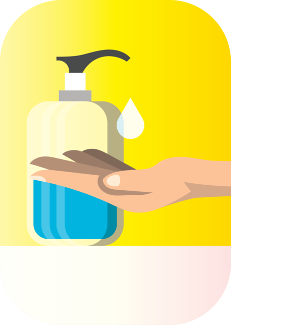 Transparent Global Handwashing Day Yellow Line Design for Hand washing for Global Handwashing Day