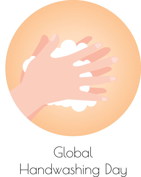 Transparent Global Handwashing Day Hand model Nail Hand for Hand washing for Global Handwashing Day