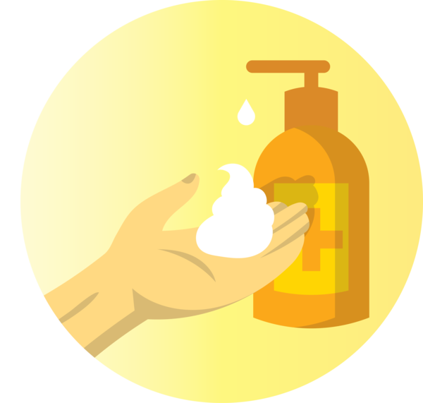 Transparent Global Handwashing Day Cartoon Produce Yellow for Hand washing for Global Handwashing Day