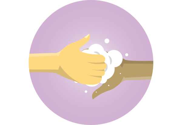Transparent Global Handwashing Day Purple Cartoon Font for Hand washing for Global Handwashing Day