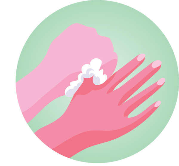 Transparent Global Handwashing Day Pink M Design Meter for Hand washing for Global Handwashing Day