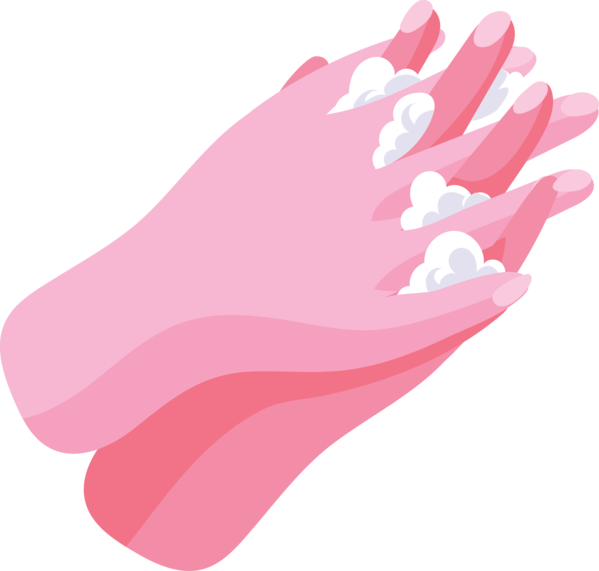 Transparent Global Handwashing Day Pink M Shoe Design for Hand washing for Global Handwashing Day