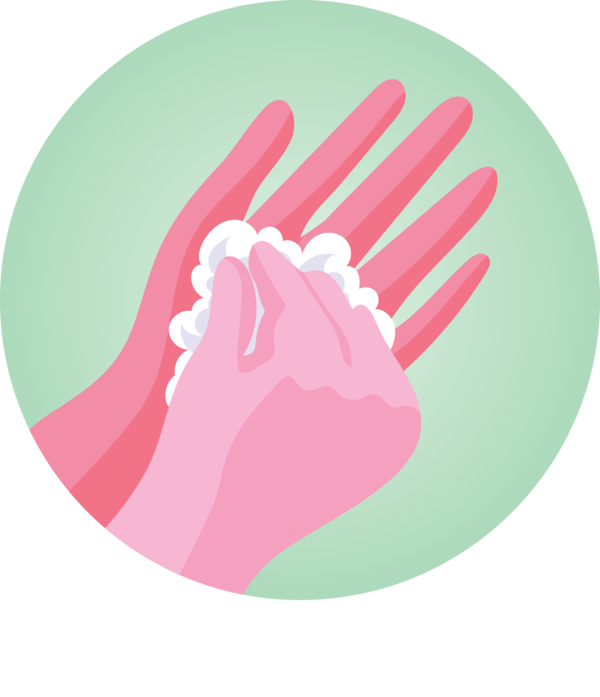 Transparent Global Handwashing Day Pink M Font Design for Hand washing for Global Handwashing Day