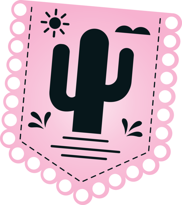 Transparent Cinco De Mayo Logo Pink M Pattern for Mexico Flag Bunting for Cinco De Mayo