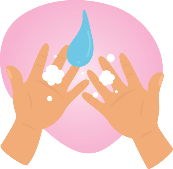 Transparent Global Handwashing Day Hand model Line Hand for Hand washing for Global Handwashing Day