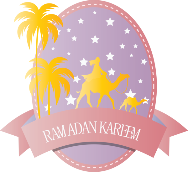 Transparent Ramadan Logo Drawing Design for Ramadan Kareem for Ramadan