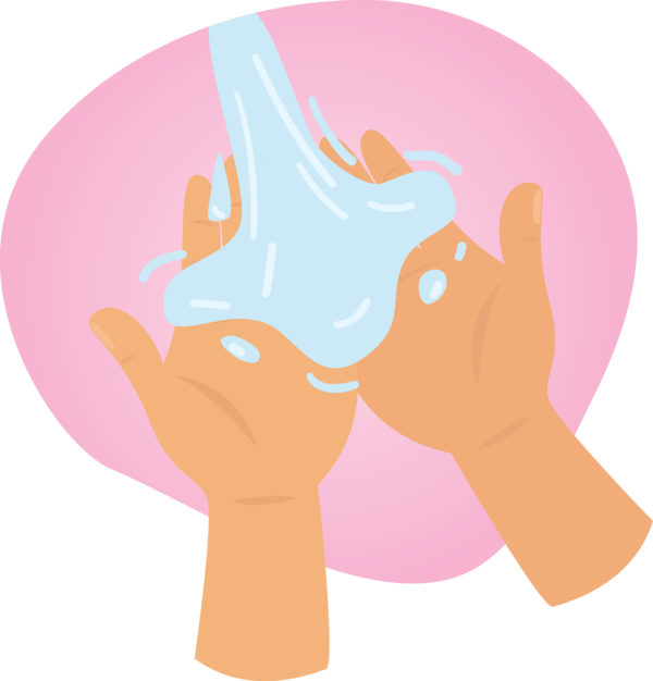 Transparent Global Handwashing Day Meter Forehead Character for Hand washing for Global Handwashing Day
