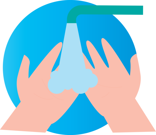 Transparent Global Handwashing Day Logo Line Area for Hand washing for Global Handwashing Day