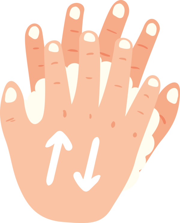 Transparent Global Handwashing Day Hand model Nail Font for Hand washing for Global Handwashing Day