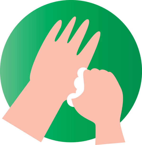Transparent Global Handwashing Day Green Area Meter for Hand washing for Global Handwashing Day