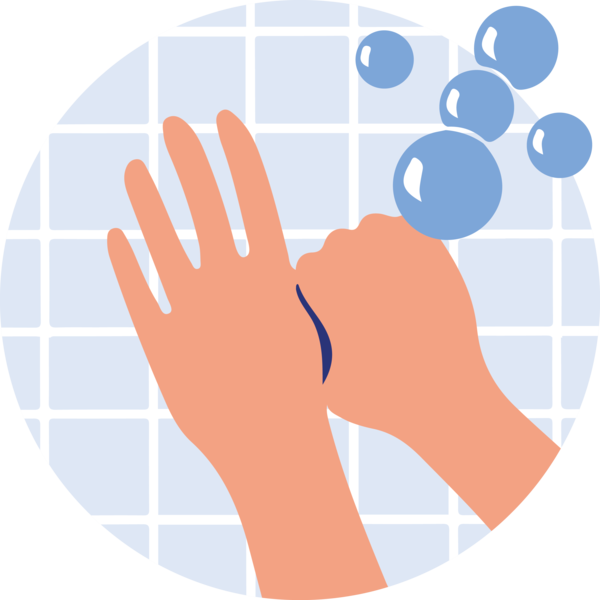 Transparent Global Handwashing Day Line Point Angle for Hand washing for Global Handwashing Day