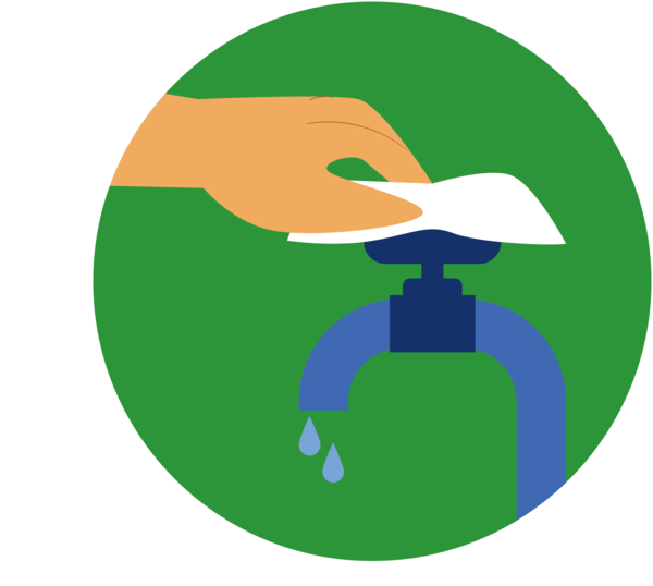 Transparent Global Handwashing Day Logo Green Design for Hand washing for Global Handwashing Day