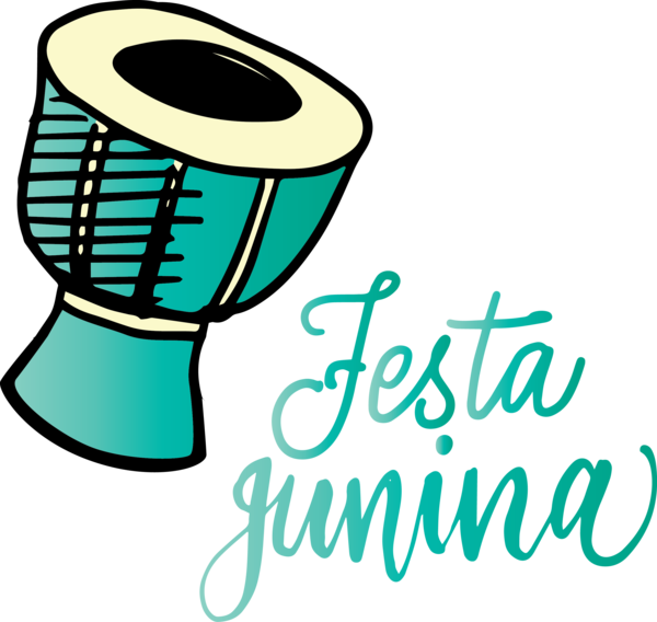 Transparent Festa Junina Hand drum Line Area for Brazilian Festa Junina for Festa Junina
