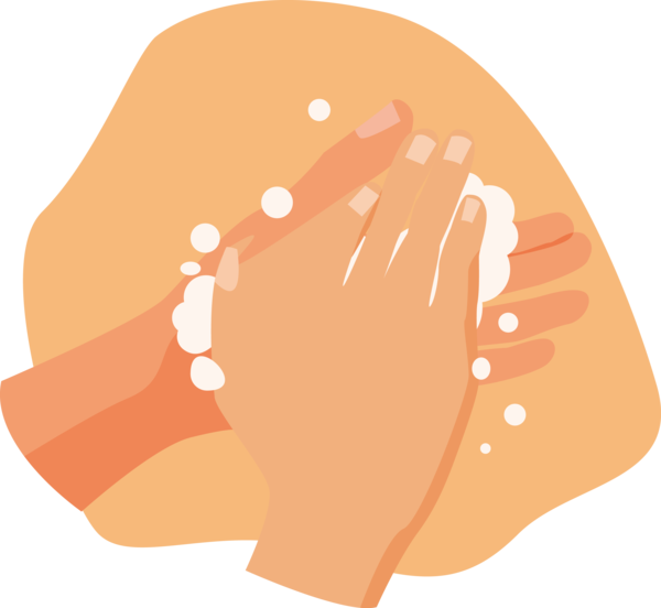 Transparent Global Handwashing Day Hand model Cartoon Nail for Hand washing for Global Handwashing Day