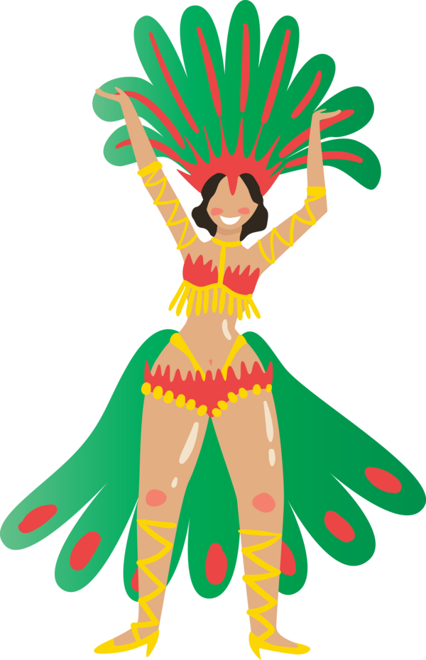 Transparent Brazilian Carnival Leaf Cartoon Character for Carnaval for Brazilian Carnival