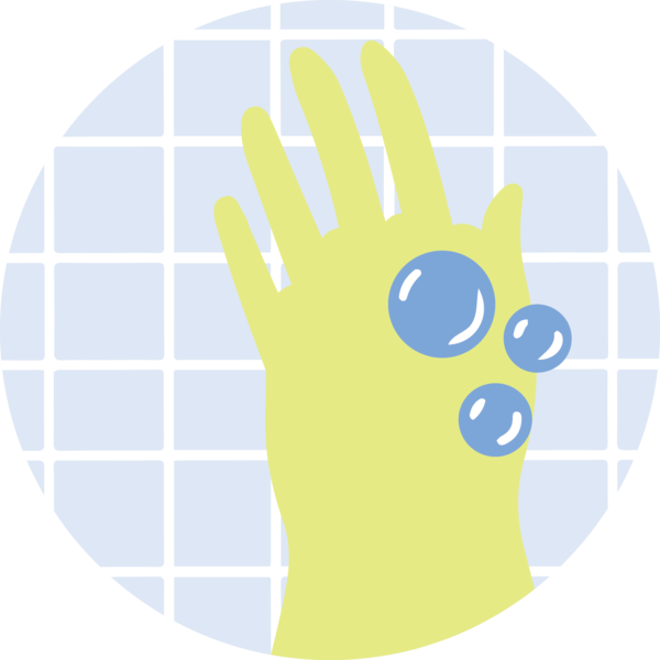 Transparent Global Handwashing Day Yellow Line Produce for Hand washing for Global Handwashing Day