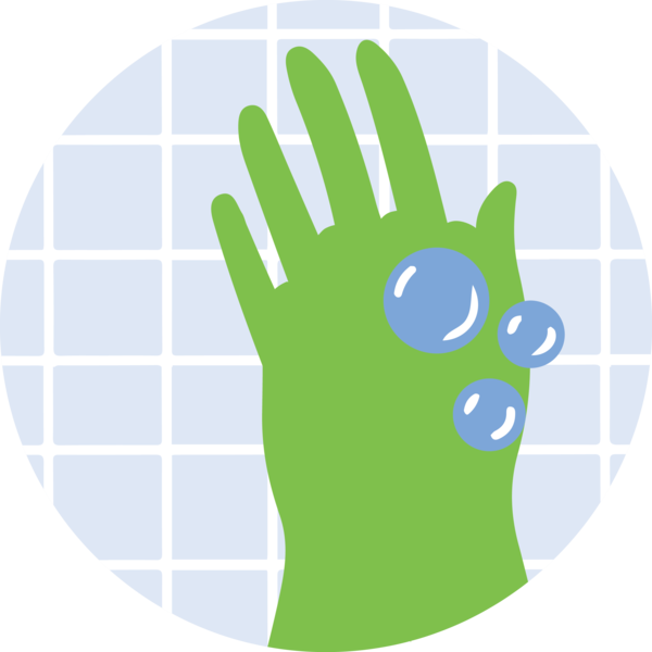 Transparent Global Handwashing Day Logo Green Produce for Hand washing for Global Handwashing Day