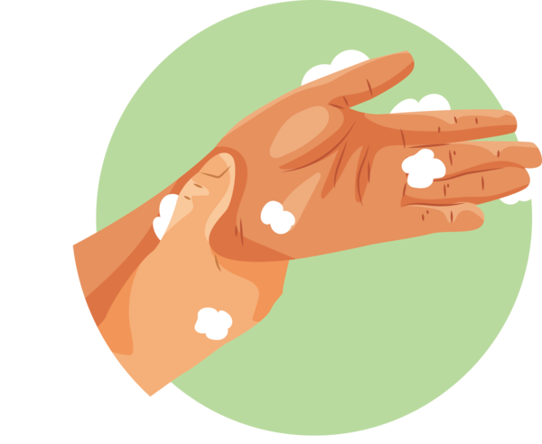 Transparent Global Handwashing Day Hand model Line Design for Hand washing for Global Handwashing Day