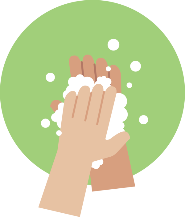 Transparent Global Handwashing Day Green Line Meter for Hand washing for Global Handwashing Day