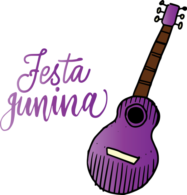 Transparent Festa Junina Acoustic guitar Guitar Accessory Guitar for Brazilian Festa Junina for Festa Junina