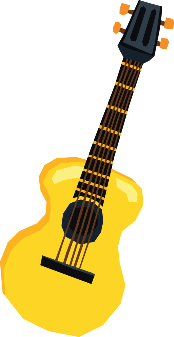 Transparent Brazilian Carnival Tiple Acoustic guitar Bass guitar for Carnaval for Brazilian Carnival
