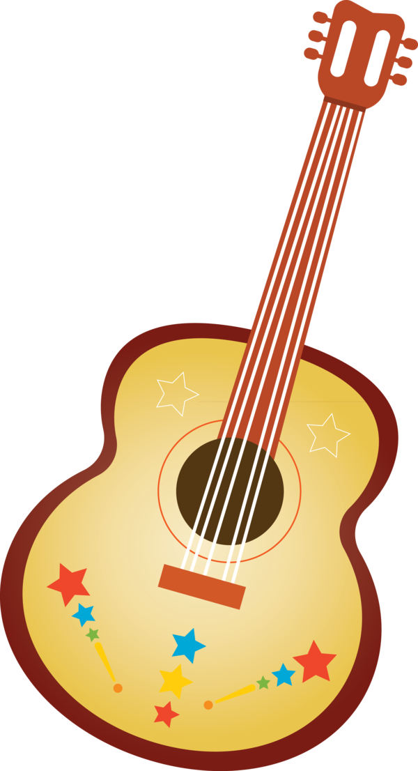 Transparent Festa Junina Acoustic guitar Bass guitar Acoustic-electric guitar for Brazilian Festa Junina for Festa Junina