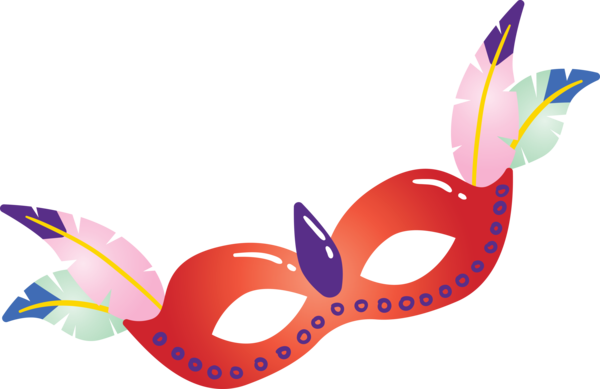 Transparent Brazilian Carnival Logo Pink M Line for Carnaval for Brazilian Carnival