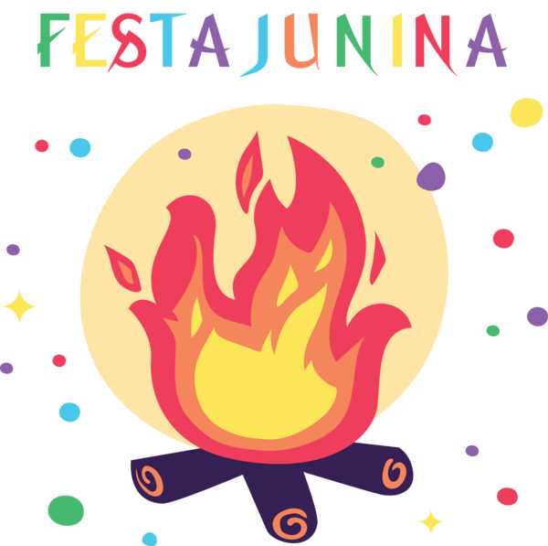 Transparent Festa Junina Design Logo Pink M for Brazilian Festa Junina for Festa Junina