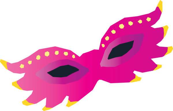 Transparent Brazilian Carnival Design Pink M Headgear for Carnaval for Brazilian Carnival