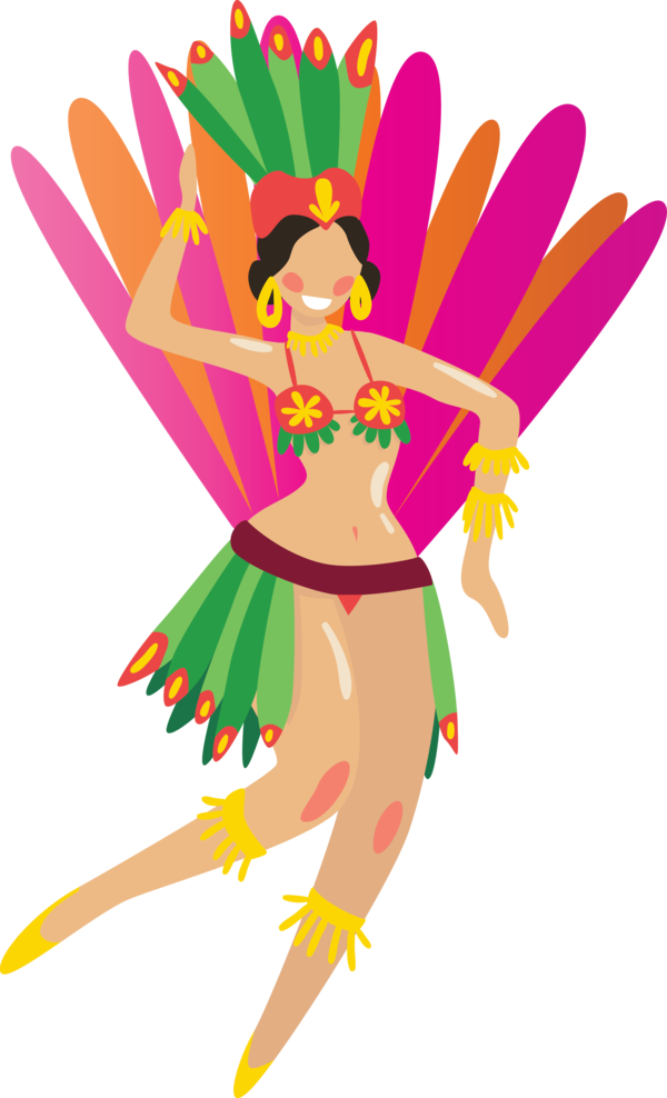 Transparent Brazilian Carnival Cartoon Fairy Beak for Carnaval for Brazilian Carnival
