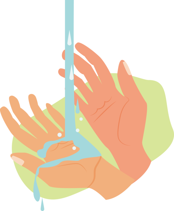 Transparent Global Handwashing Day Hand model Angle Line for Hand washing for Global Handwashing Day
