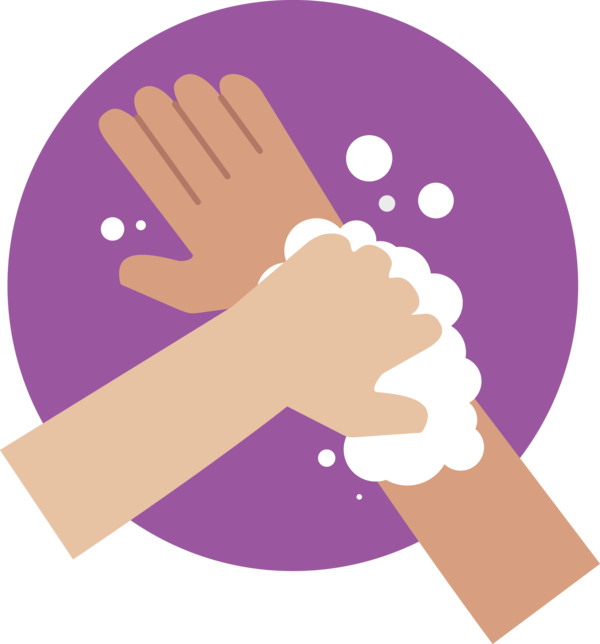 Transparent Global Handwashing Day Purple Line Meter for Hand washing for Global Handwashing Day