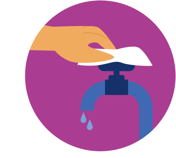 Transparent Global Handwashing Day Logo Purple Design for Hand washing for Global Handwashing Day