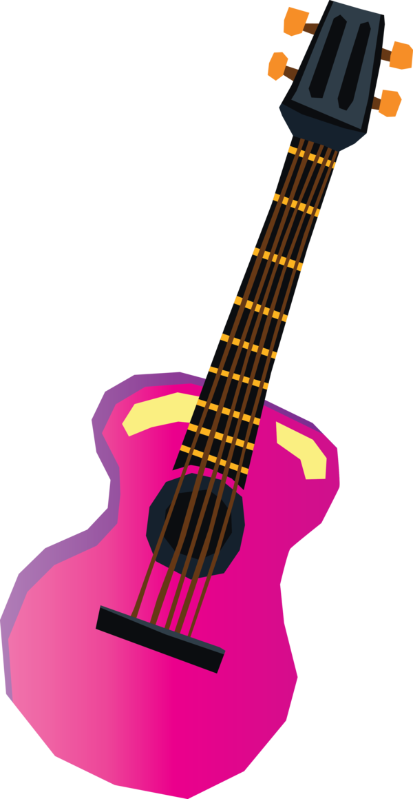 Transparent Brazilian Carnival Acoustic guitar Bass guitar Electric guitar for Carnaval for Brazilian Carnival