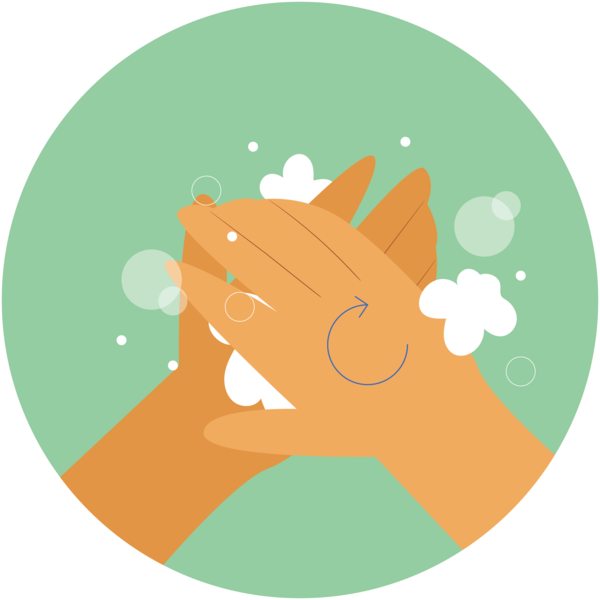 Transparent Global Handwashing Day Dog Character Green for Hand washing for Global Handwashing Day