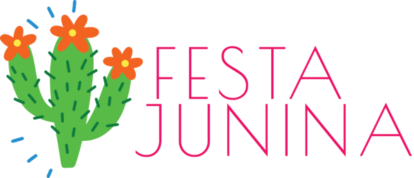 Transparent Festa Junina Floral design Plant stem Logo for Brazilian Festa Junina for Festa Junina
