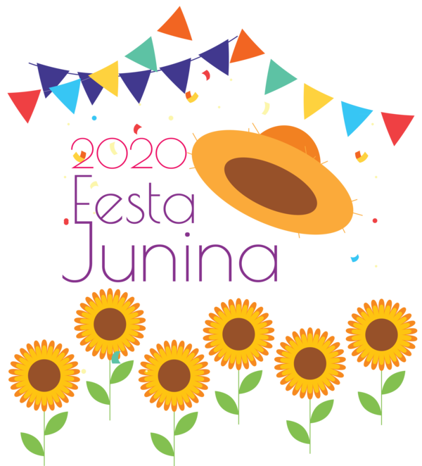 Transparent Festa Junina Floral design Common sunflower Cut flowers for Brazilian Festa Junina for Festa Junina