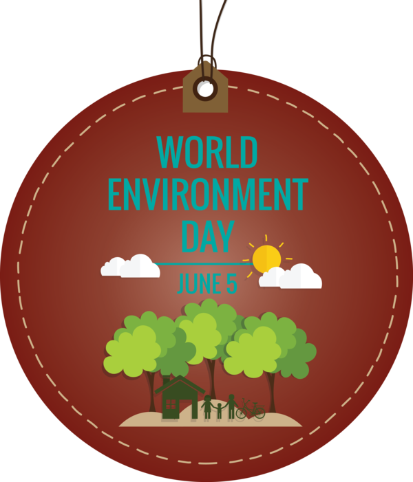 Transparent World Environment Day Christmas ornament Font Christmas Day for Environment Day for World Environment Day