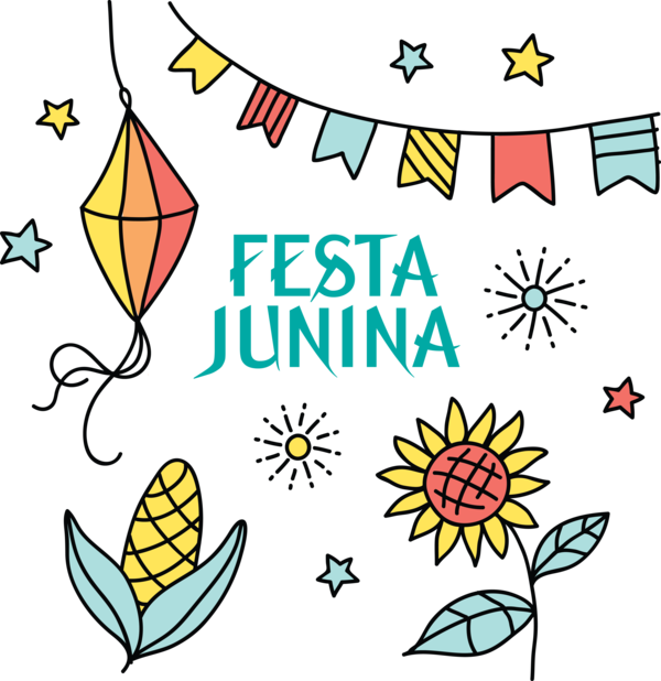 Transparent Festa Junina Leaf Pattern Flower for Brazilian Festa Junina for Festa Junina